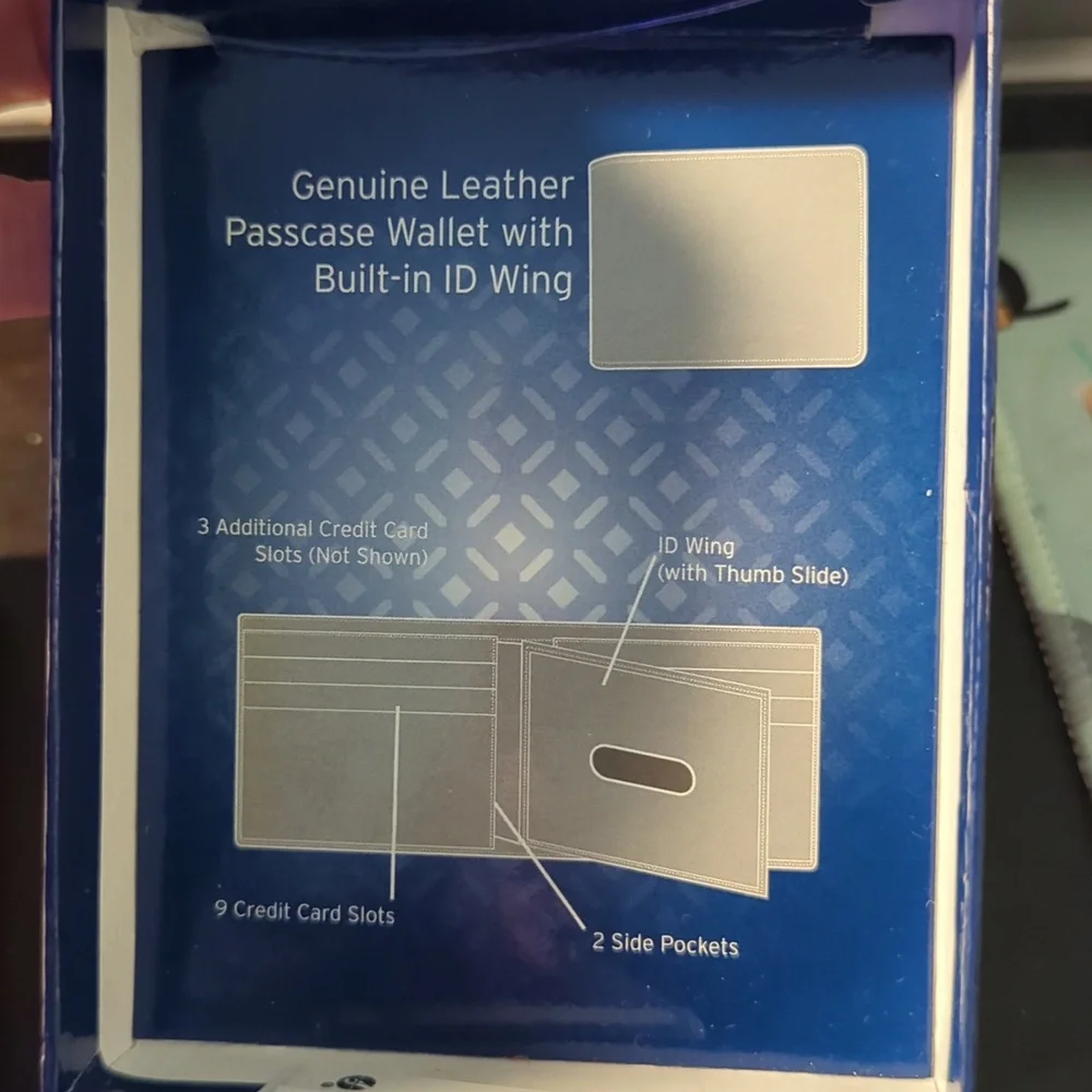 Basic Editions Leather Wallet NIB